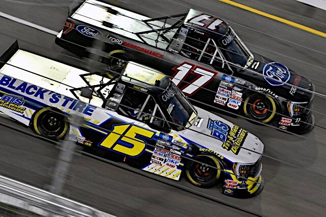Taylor Gray finished sixth and Zane Smith ninth for Ford in the NASCAR Camping World Truck Series.